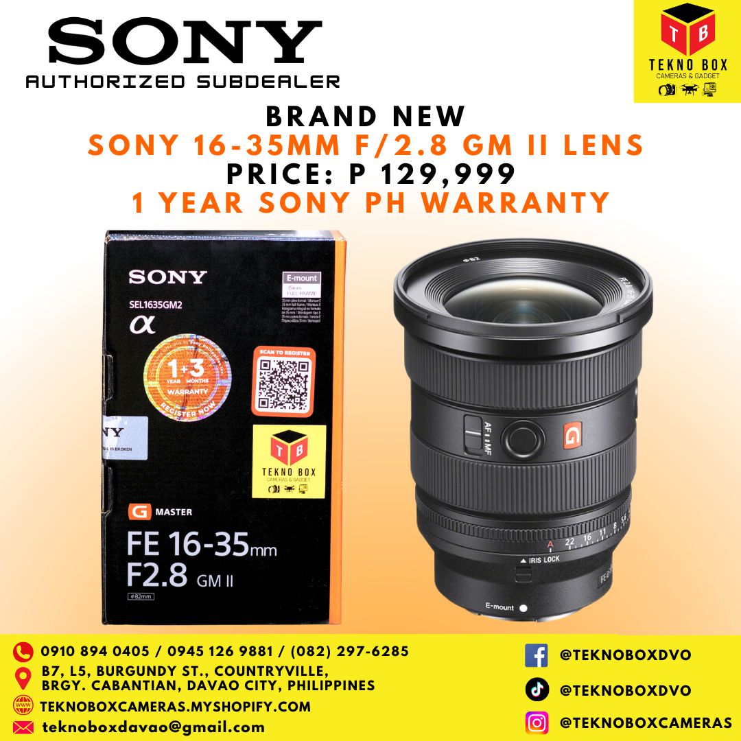 Sony 16-35mm F/2.8 GM II Lens