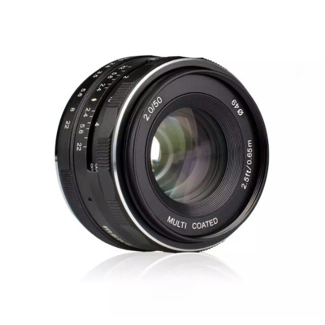 Meike 50mm f/2 Manual Focus Lens for Sony E-Mount