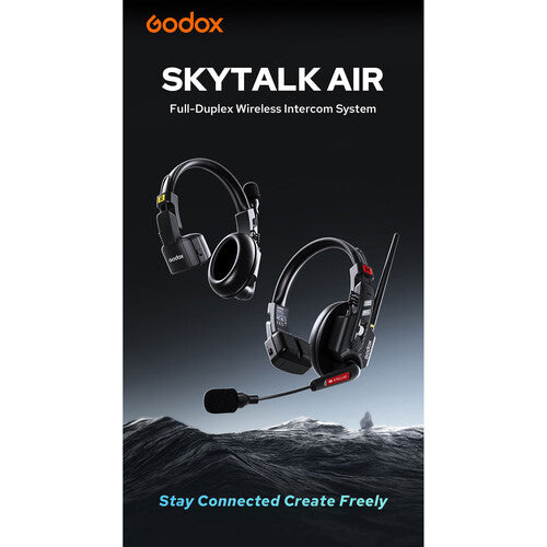Godox SkyTalk Air 5S 5-Person Wireless Intercom Headset System
