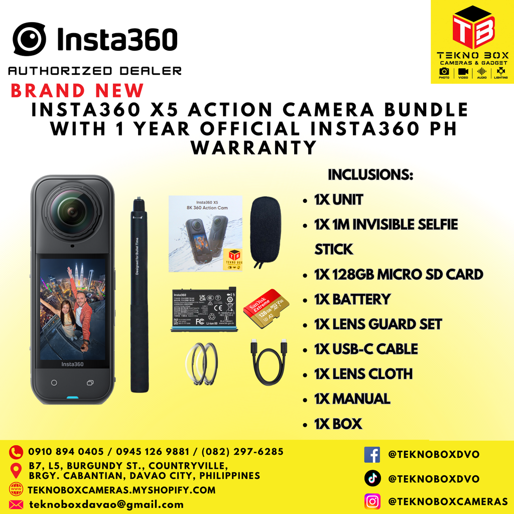Insta360 X5 Action Camera Bundle