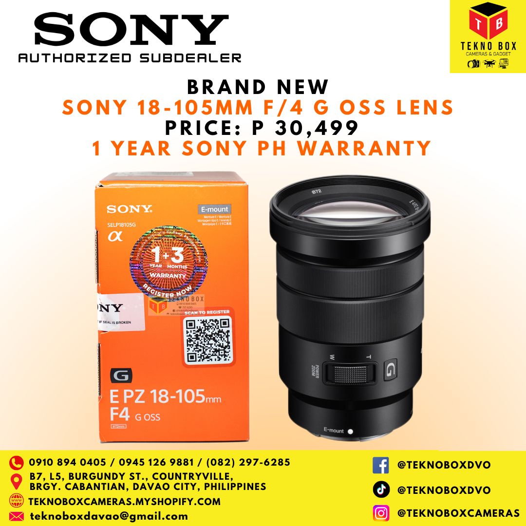 Sony 18-105mm F/4 G OSS Lens