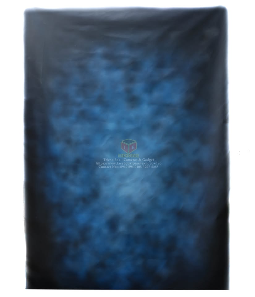 5x8ft. Vintage Blue Abstract Canvas Backdrop