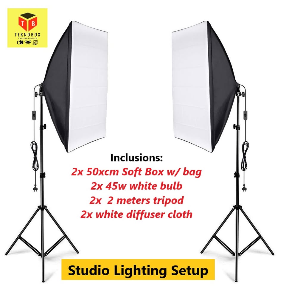 50x70cm Softbox kit with LED Light and 2 meters stand