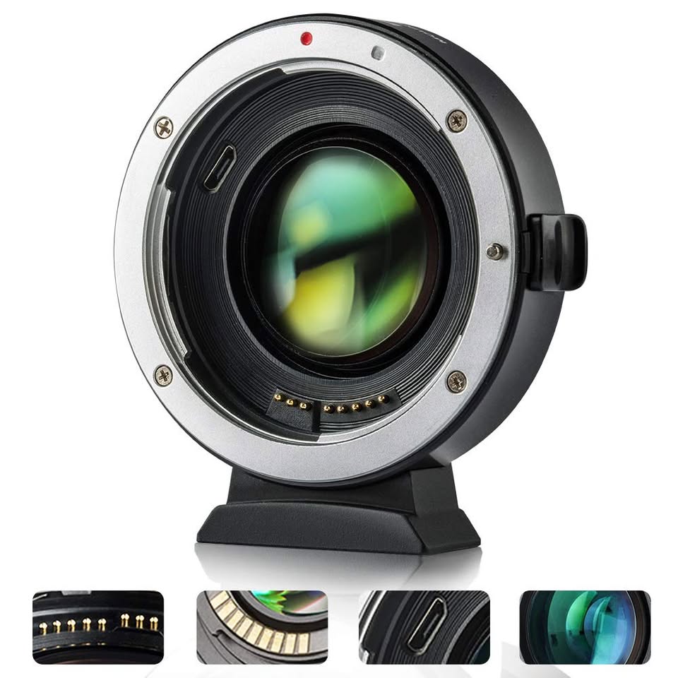 VILTROX EF-EOS M2 Speed Booster Lens Adapter  (For Canon EF Lens to EOS EF-M Mount Mirrorless Camera)