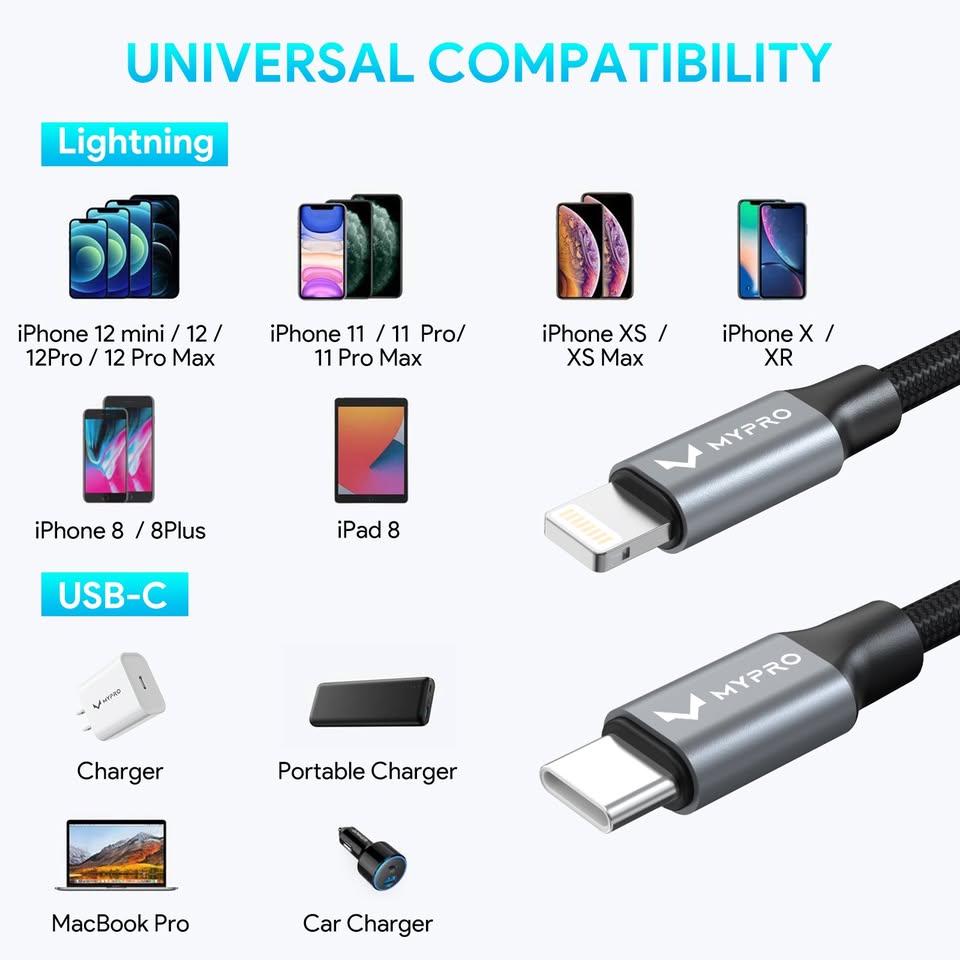 MyPro USB C to Lightning Cable