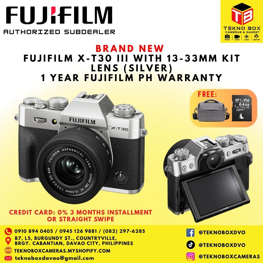 Fujifilm X-T30 III With 13-33mm Kit Lens (Silver)
