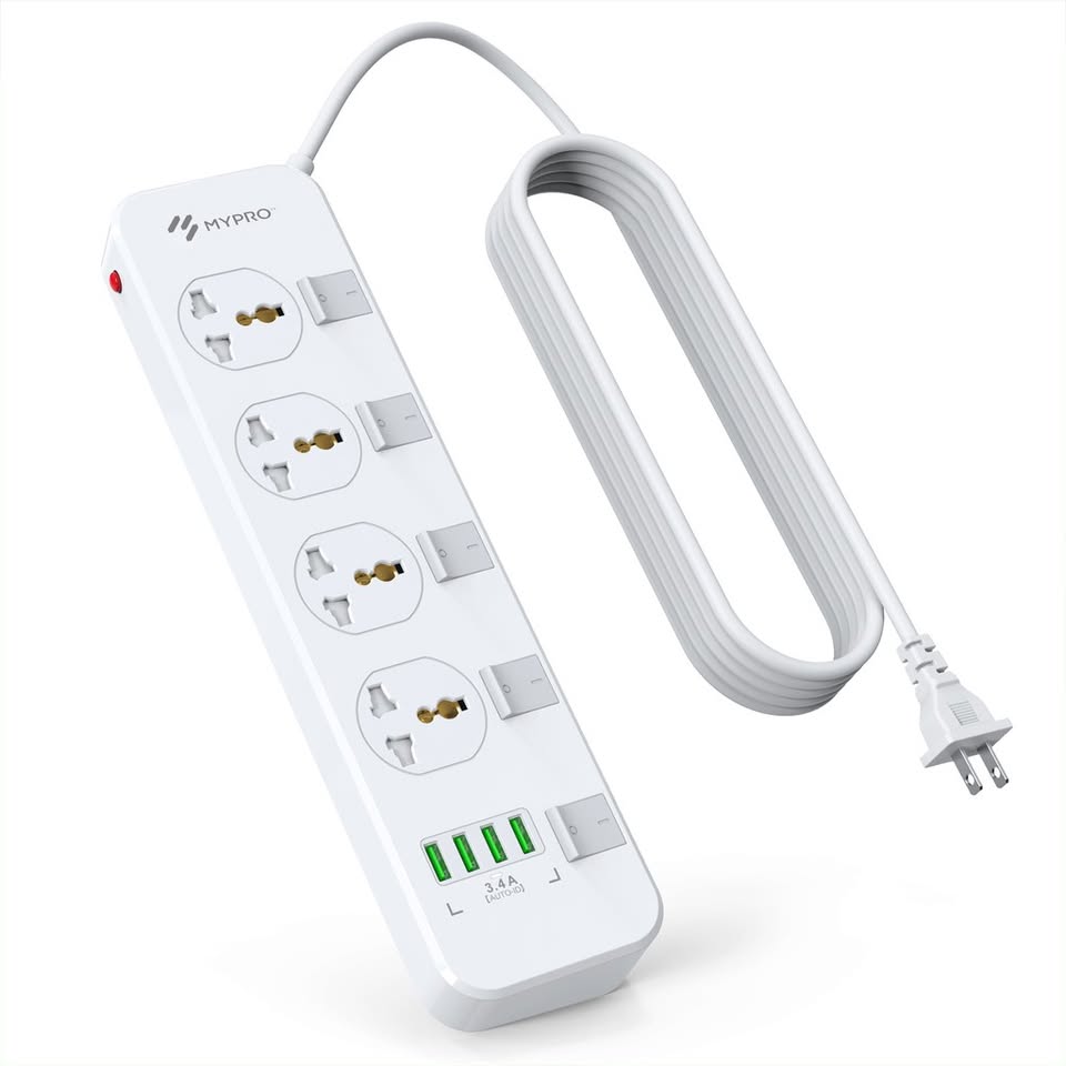 MyPro PS11 Powerstrip with 6 USB Port Extension Wire
