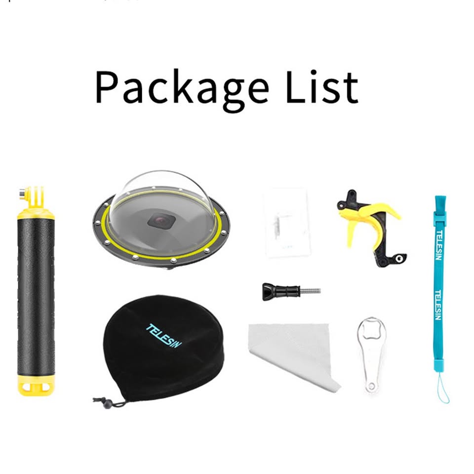 Telesin Underwater Dome w/ Trigger For GoPro Hero 5/6/7 Black