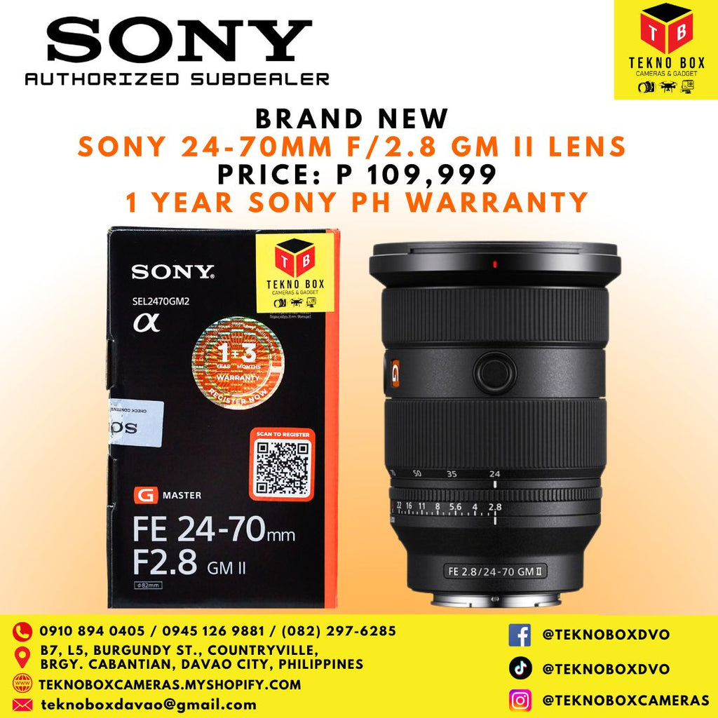 Sony 24-70mm F/2.8 GM II Lens