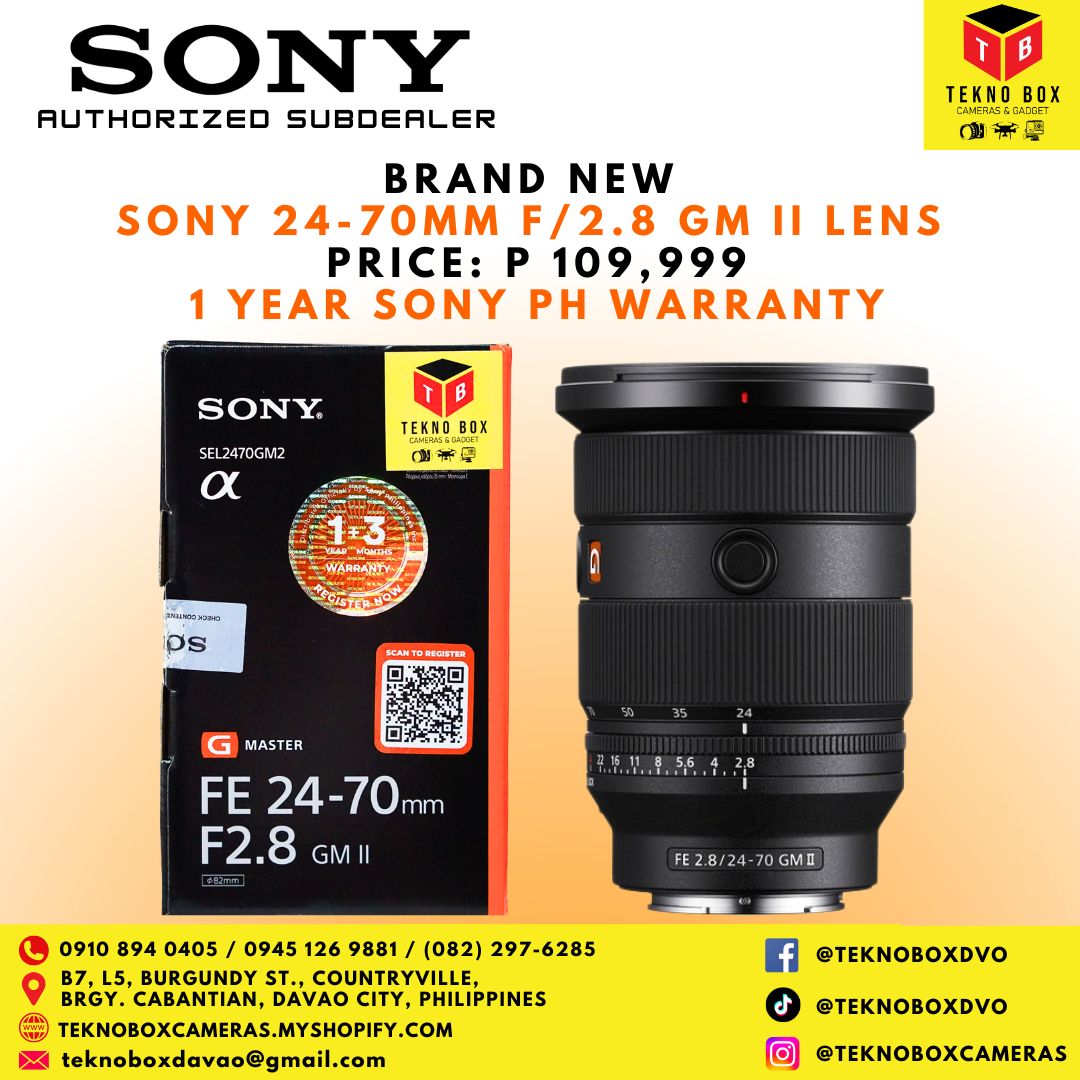 Sony 24-70mm F/2.8 GM II Lens
