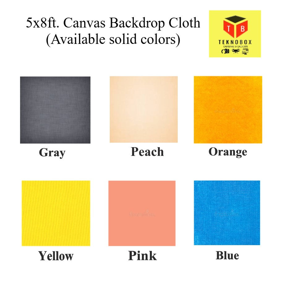 5x8ft. Solid Color Canvas Backdop Cloth