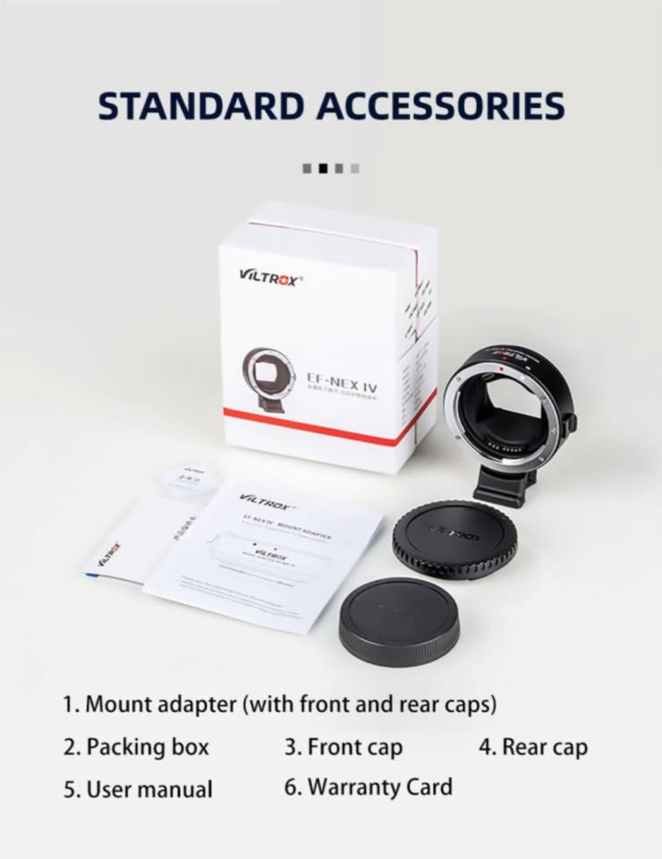 Viltrox EF-NEX IV Autofocus Adapter With Tripod Mount