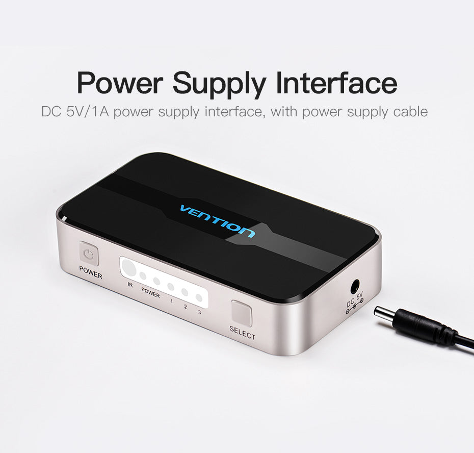 Vention 3 Input 1 Output HDMI Switcher