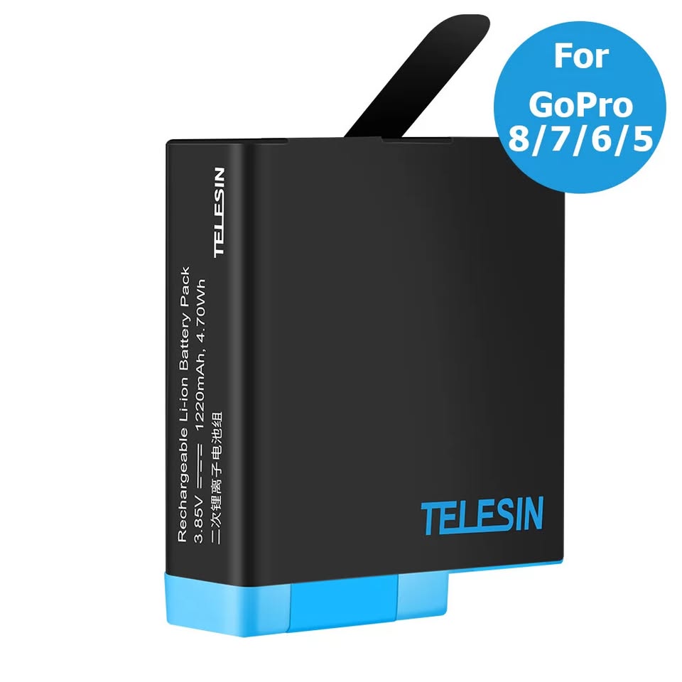 Telesin battery for GoPro Hero 5/6/7/8 (Fully decoded)