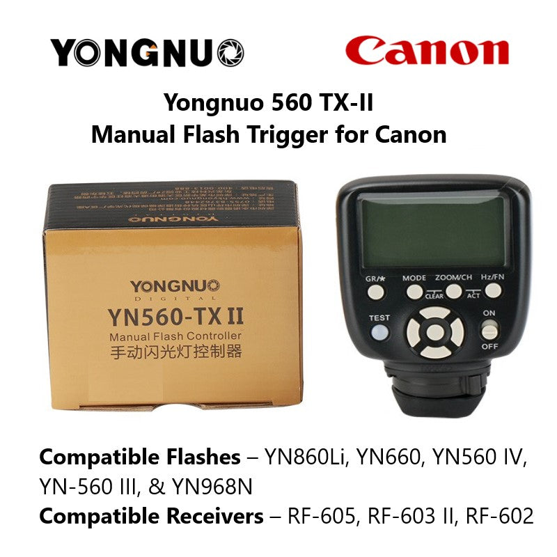 Yongnuo 560-TX II Manual Flash Trigger for Canon