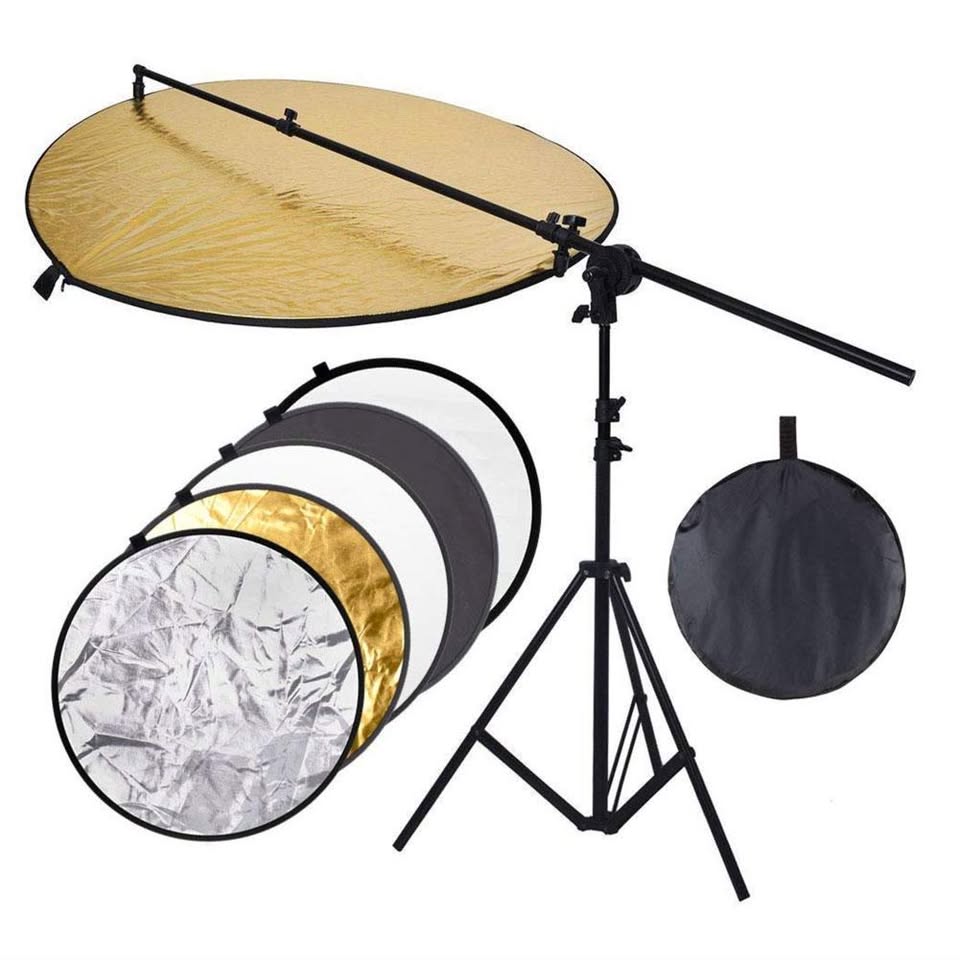 Godox 80cm 5 in 1 Reflector With Stand and Boom Arm Kit