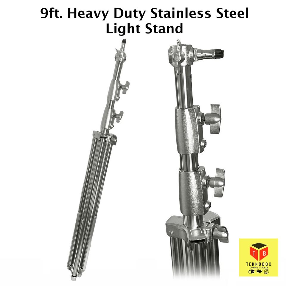 9ft. Heavy Duty Stainless Steel Light Stand