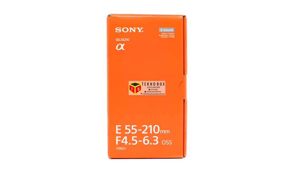 Sony 55-210mm f/4.5-6.3 E OSS lens