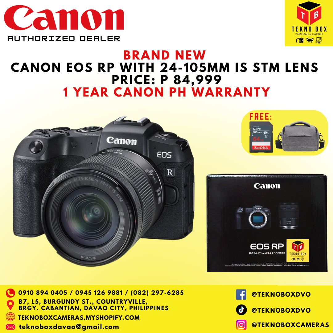 Canon EOS RP Full Frame Mirrorless Camera With RF 24-105mm F/4-7.1 IS STM Lens