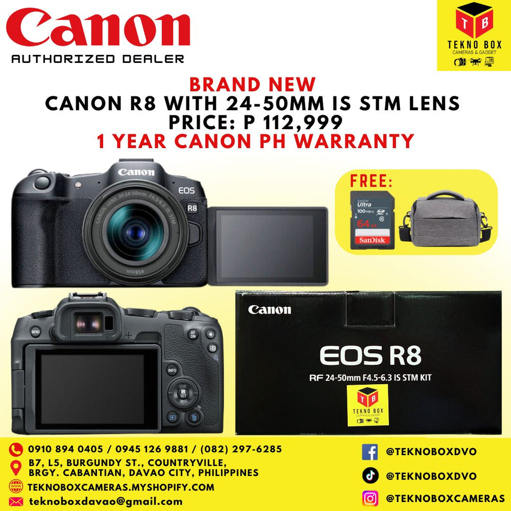 Canon EOS R8 With RF 24-50mm F/4.5-6.3 IS STM Lens