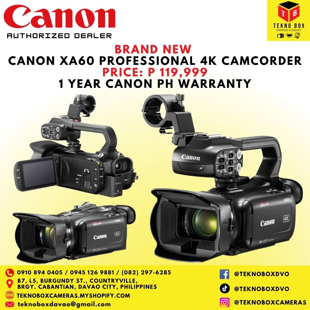 Canon XA60 Professional UHD 4K Camcorder