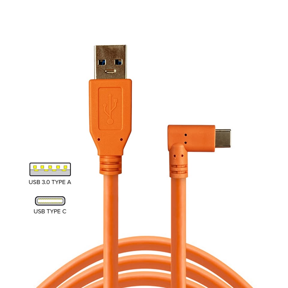 USB-A to Type-C 2.0 Camera Tether Cable (5 meters)