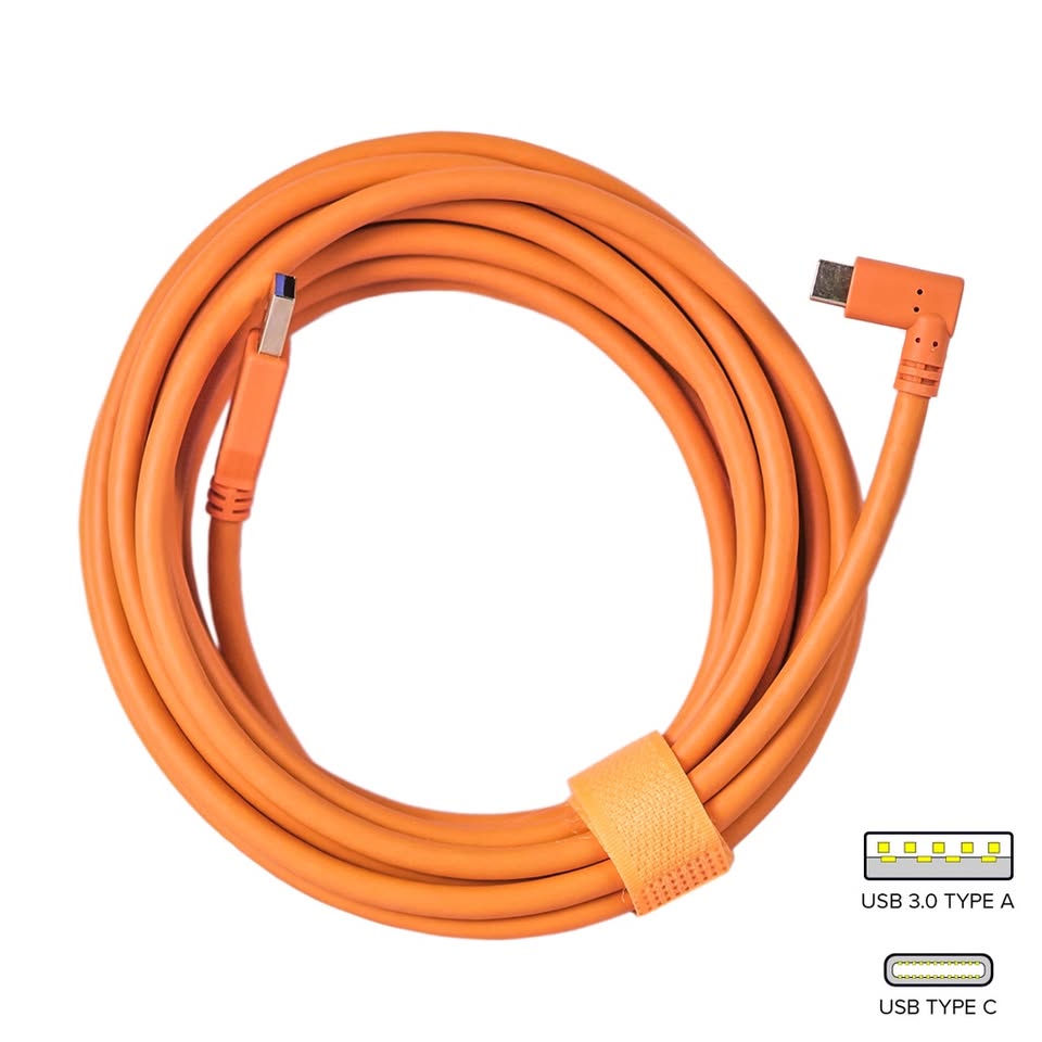USB-A to Type-C 2.0 Camera Tether Cable (5 meters)