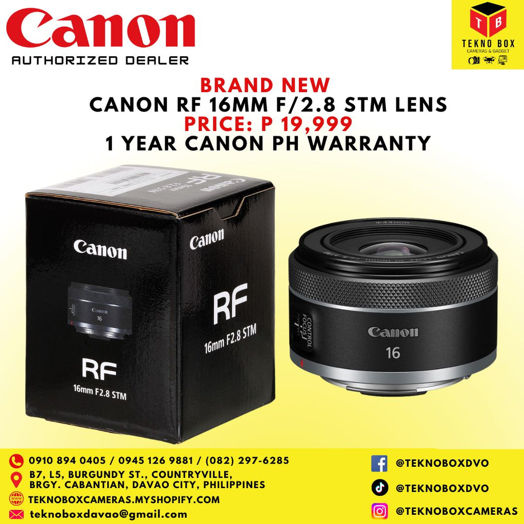 Canon RF 16mm F/2.8 STM Lens
