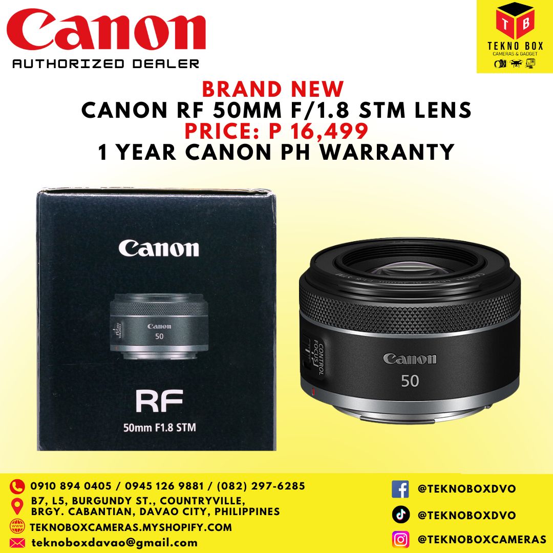Brand New Canon RF 50mm F/1.8 STM Lens