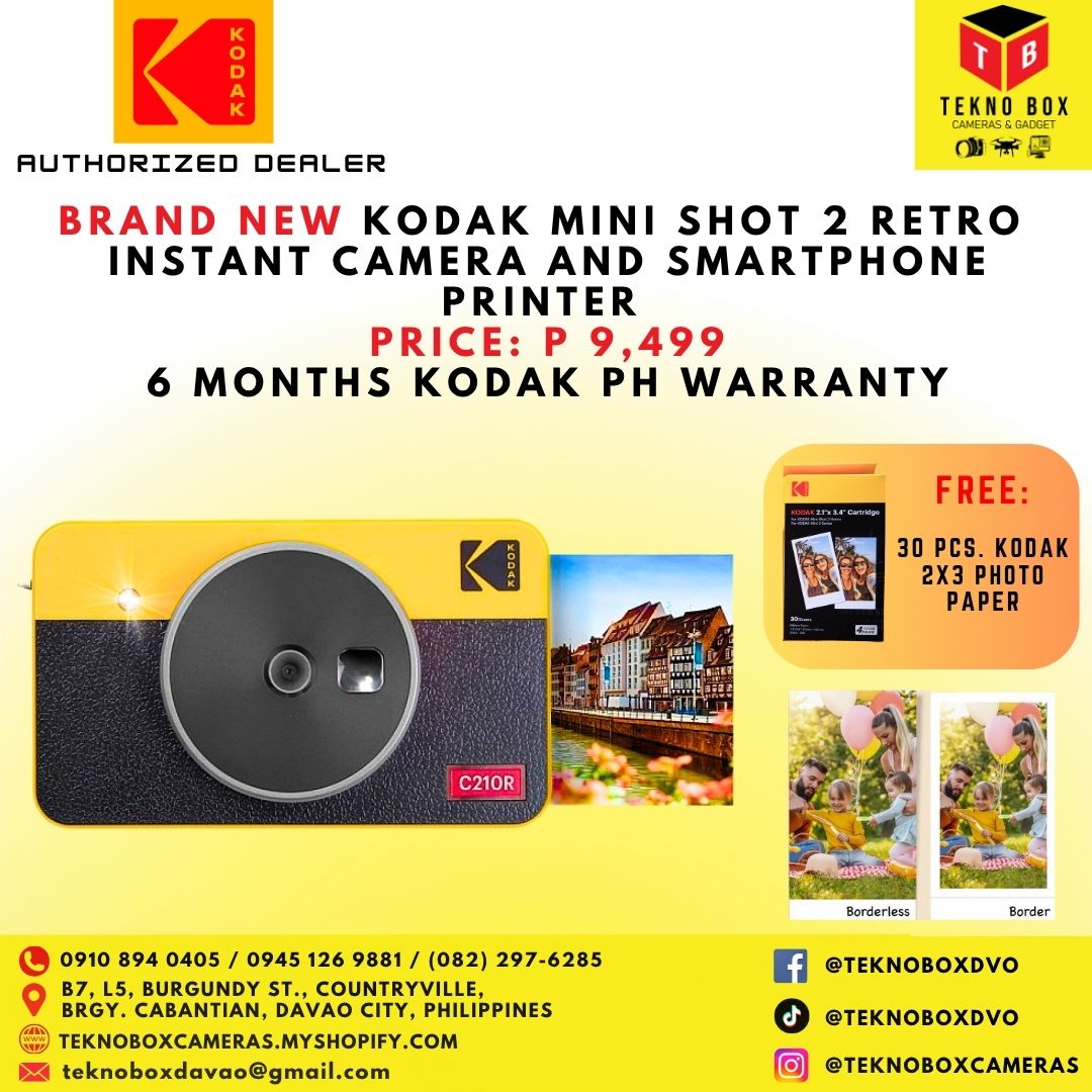 Kodak Mini Shot 2 Retro Instant Camera and Smartphone Printer