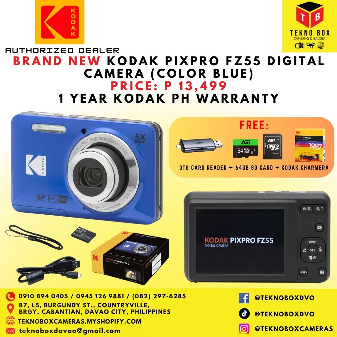 Brand New Kodak Pixpro FZ55 Compact Point & Shoot Digital Camera