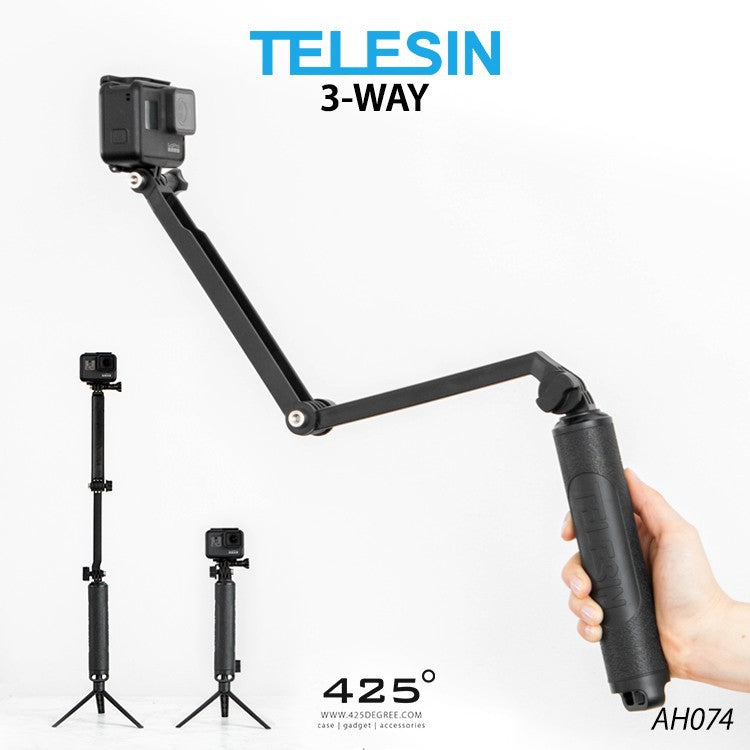 Telesin 3 Way Adjustable Monopod/Tripod