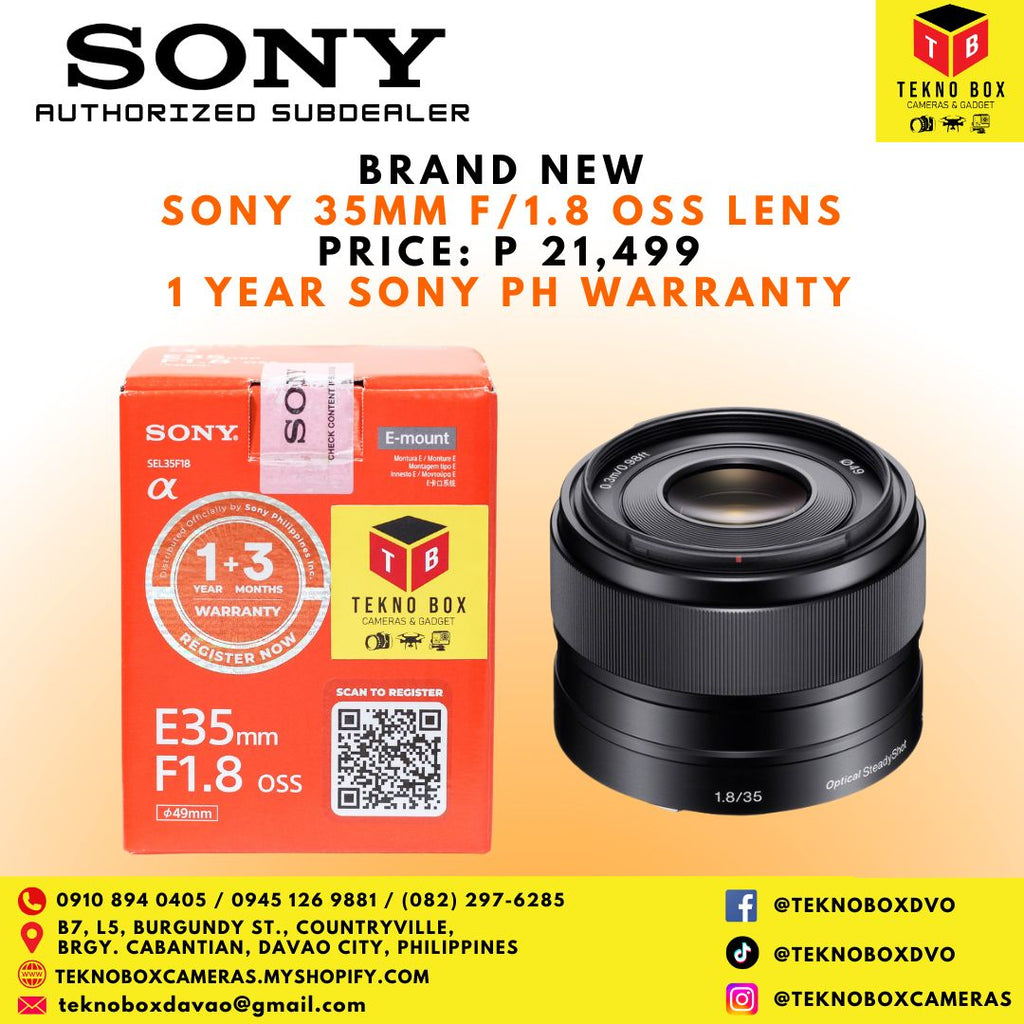 Sony 35mm F/1.8 OSS Lens
