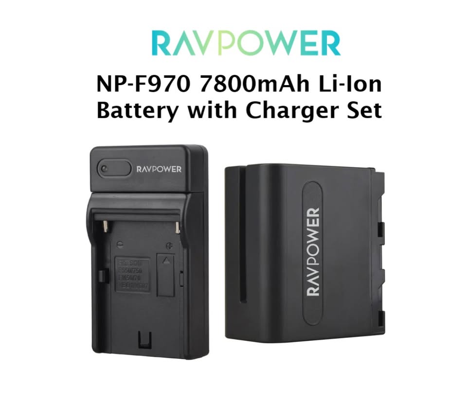 RAVPOWER NP-F970 Battery with Charger Set