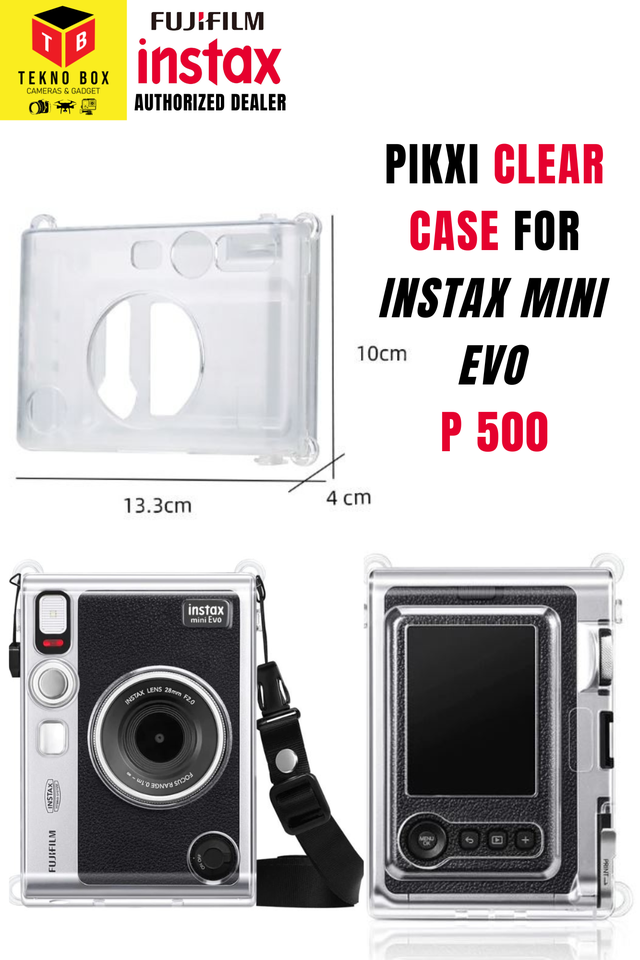 Pikxi Clear Case For Instax Mini Evo