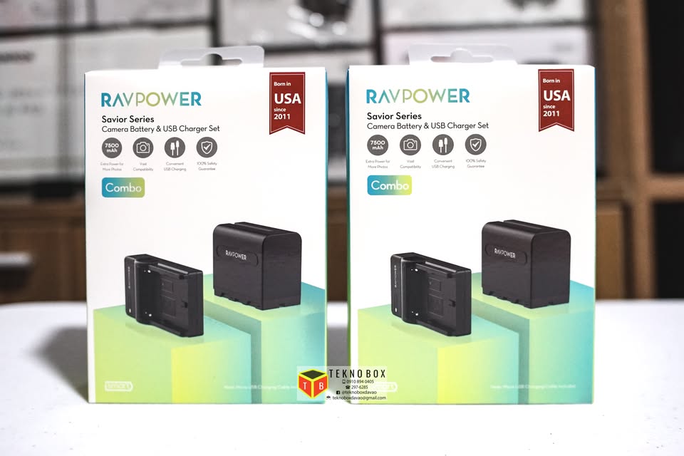 RAVPOWER NP-F970 Battery with Charger Set
