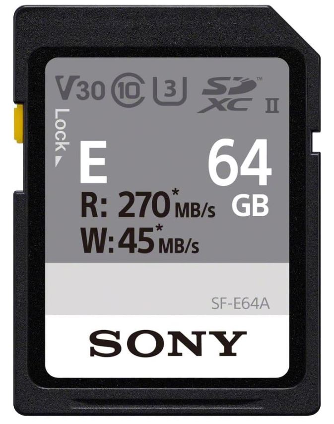 Sony 64GB SF-E64A UHS-II SDXC Memory SD Card