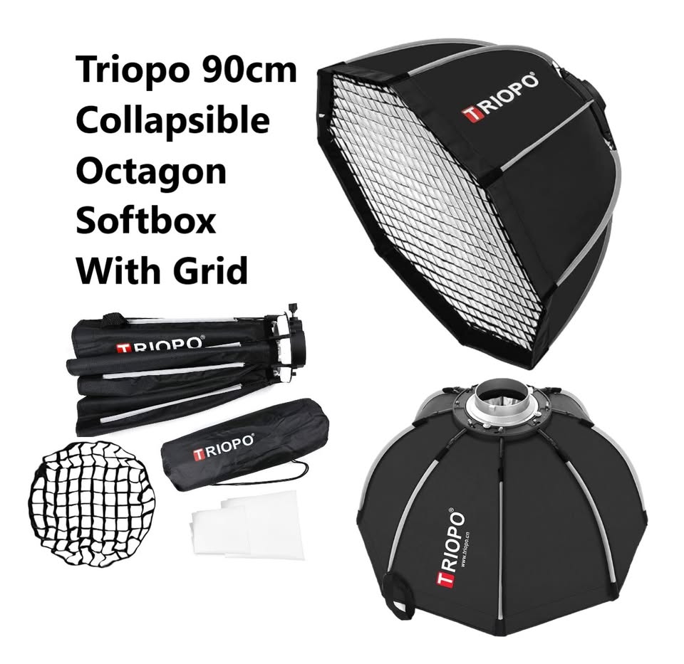 Triopo 90cm Bowens Mount Octagon Softbox With Grid