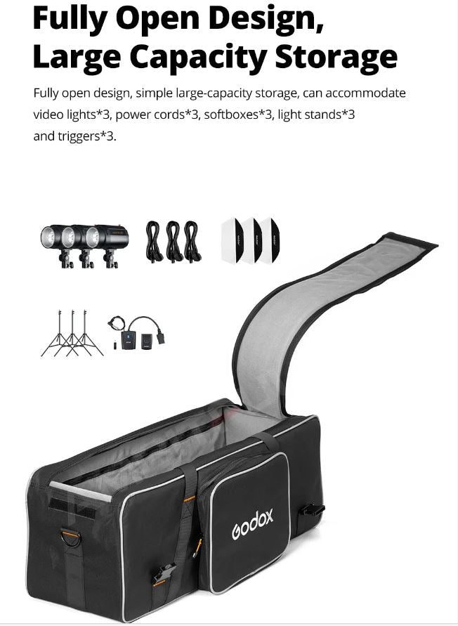 Godox CB-05 Carry Case Bag for Strobes, Flash and Light Stands