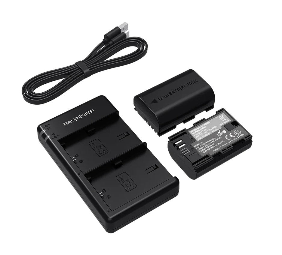 RavPower LP-E6 Dual Batteries With Charger