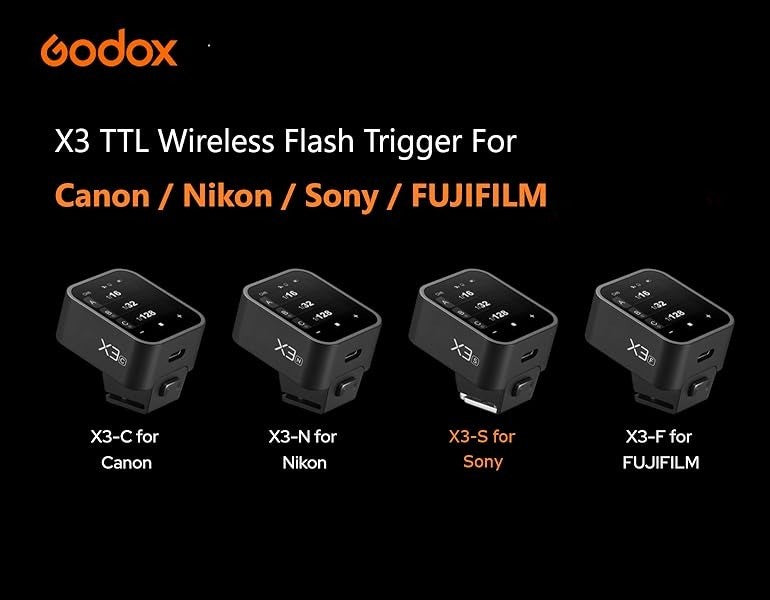 Godox X3 TTL 2.4GHZ Wireless Flash Trigger  (Available in Fujifilm, Sony Canon & Nikon Mounts)