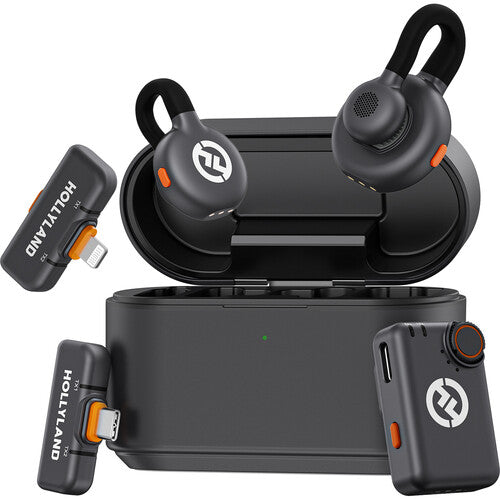 Hollyland Lark M2S Wireless Microphone System Combo (2 TX, 3 RX, 1 Charging Case)