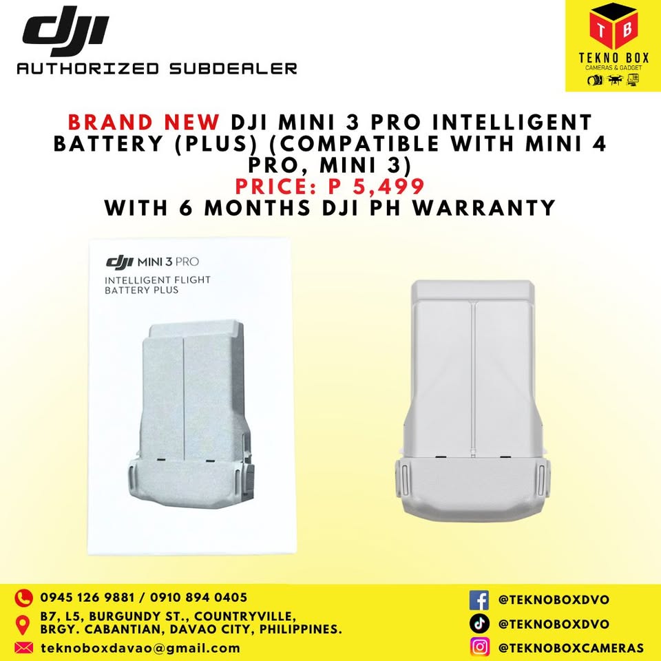 DJI Mini 3 Pro Intelligent Battery (Plus) (Compatible with Mini 4 Pro, Mini 3)