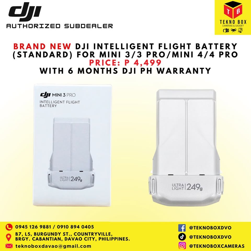 DJI Intelligent Flight Battery (Standard) for Mini 3/3 PRO/4 PRO Series Drones