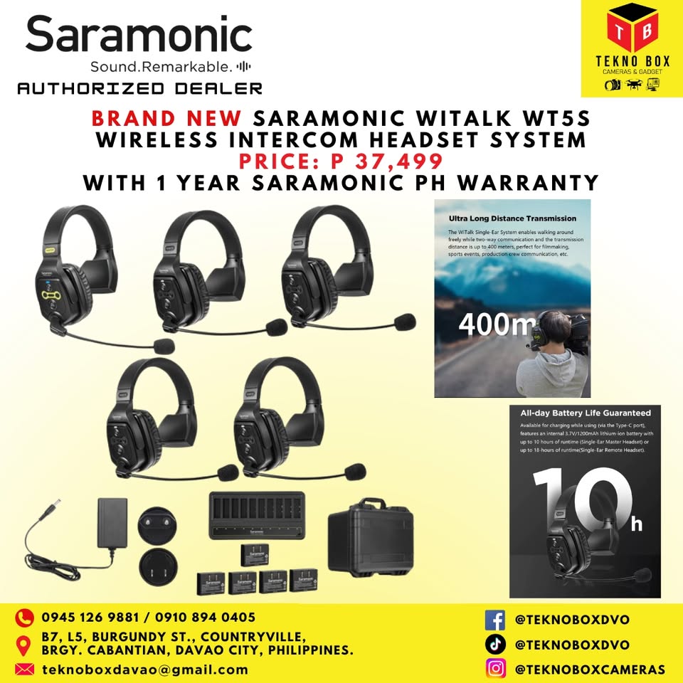 Saramonic WiTalk WT5S 5-Person Wireless Intercom System