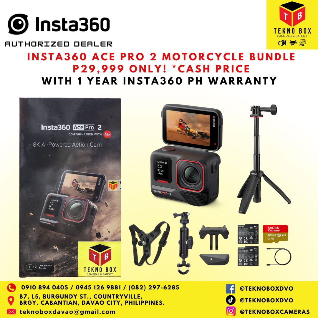 Brand New Insta360 Ace Pro 2 Motorcycle Bundle