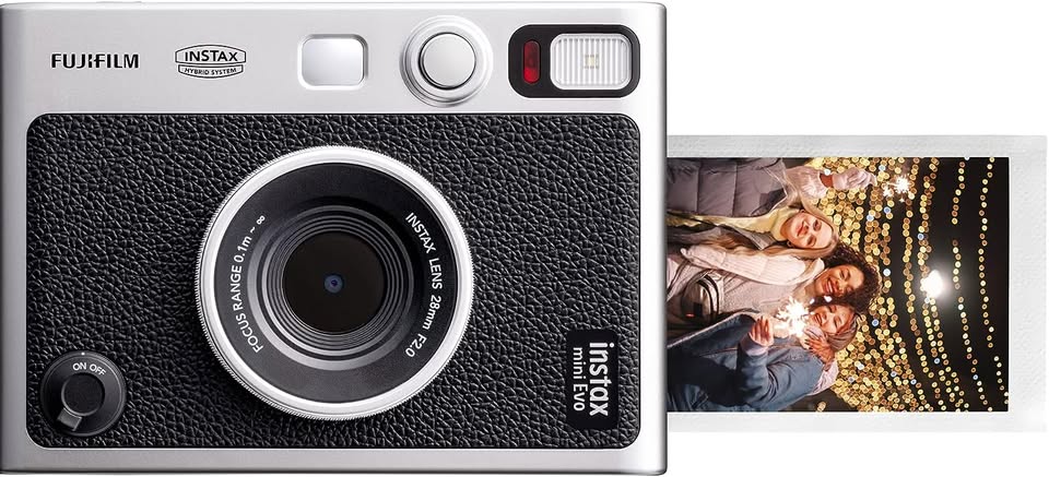Fujifilm Instax Mini Evo Instant Camera and Printer (Black)