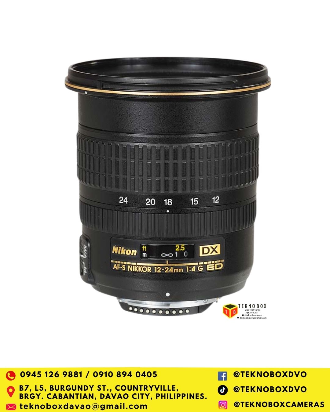 Nikon 12-24mm F/4G ED Lens