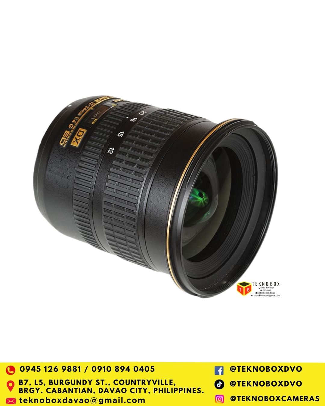 Nikon 12-24mm F/4G ED Lens