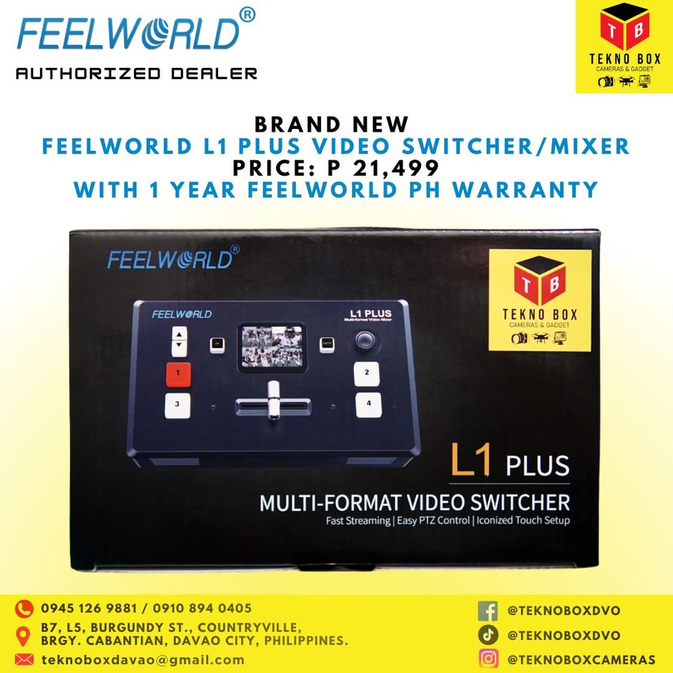 FeelWorld L1 Plus Multi-Camera Video Mixer/Switcher